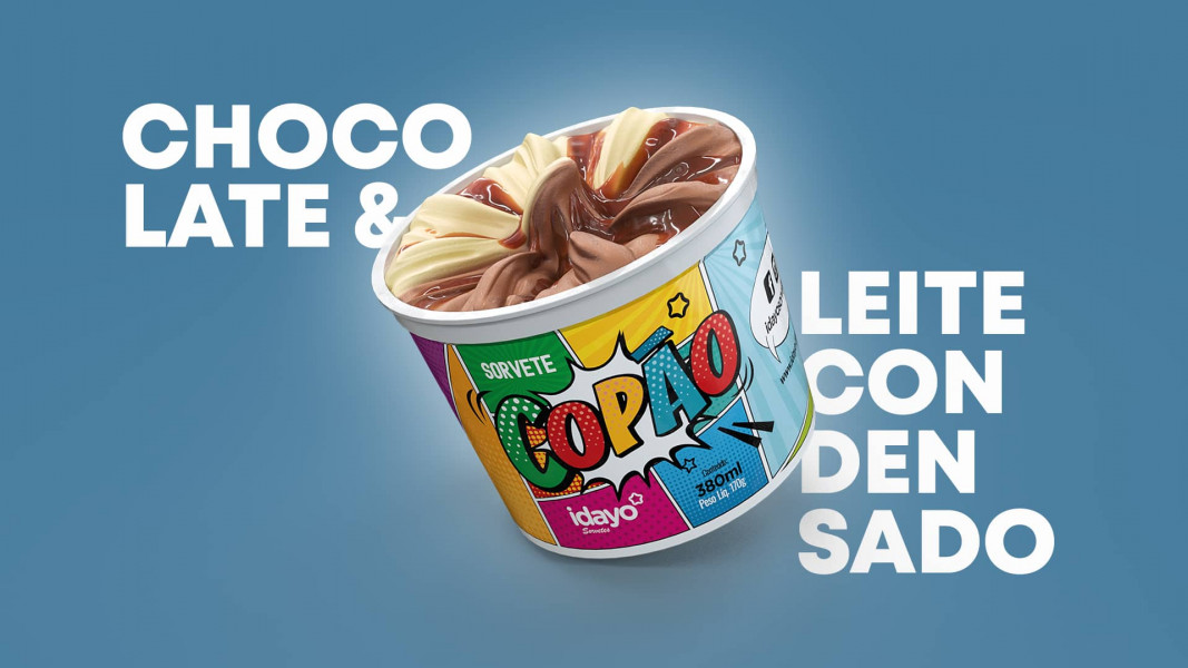 Rendered ice cream jar