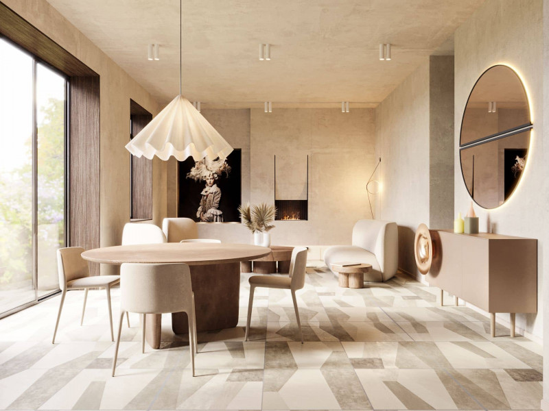 Rendered interior home design