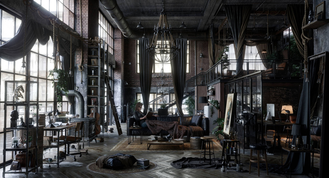 Industrial Loft Archviz