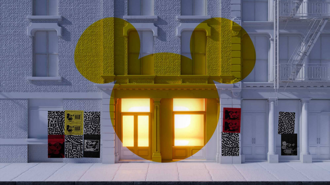 Rendered Virtual Disney Store Front