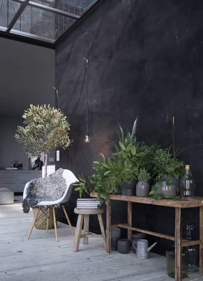 Chair and Table with Flowers